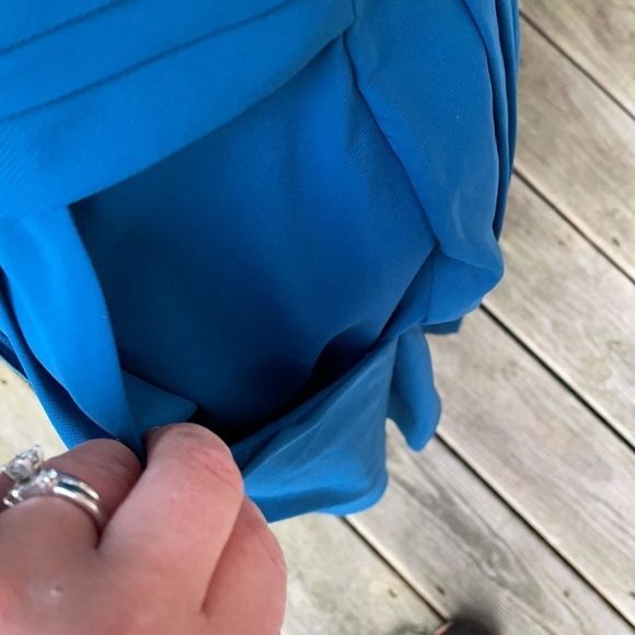 Aidan Aidan Mattox strapless sequin and teal party wedding prom dress 8 - Picture 5 of 11